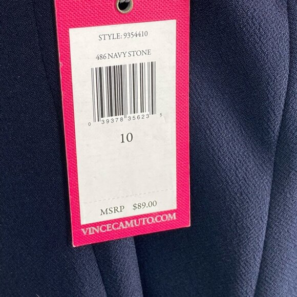 Vince Camuto Women's NWT Blue A-Line Old Money Luxury Mini‎ Skirt 10/W32 - Picture 6 of 6